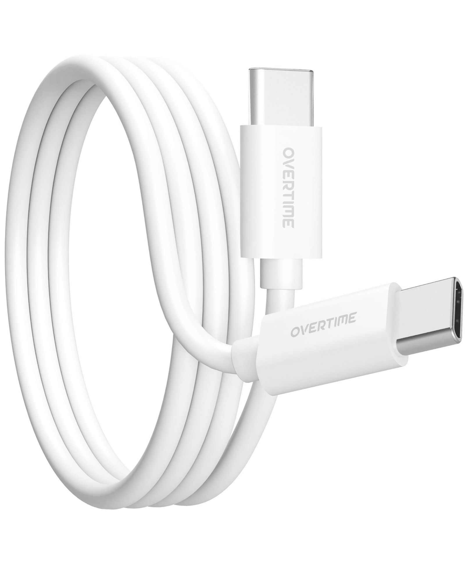 Overtime Fast-Charging 6ft USB-C to USB-C Charging Cable for USB-C Devices, 3-Pack