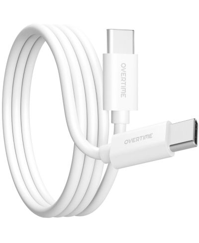Зарядный кабель Overtime USB-C to USB-C, упаковка 3 шт (OTDCUSBCTC6WHX3)