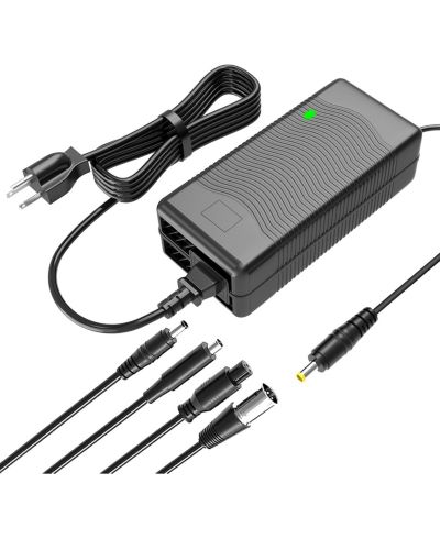 Urbanmax 54.6V 2A Electric Charger for 48V Lithium Battery with 4 Output Heads