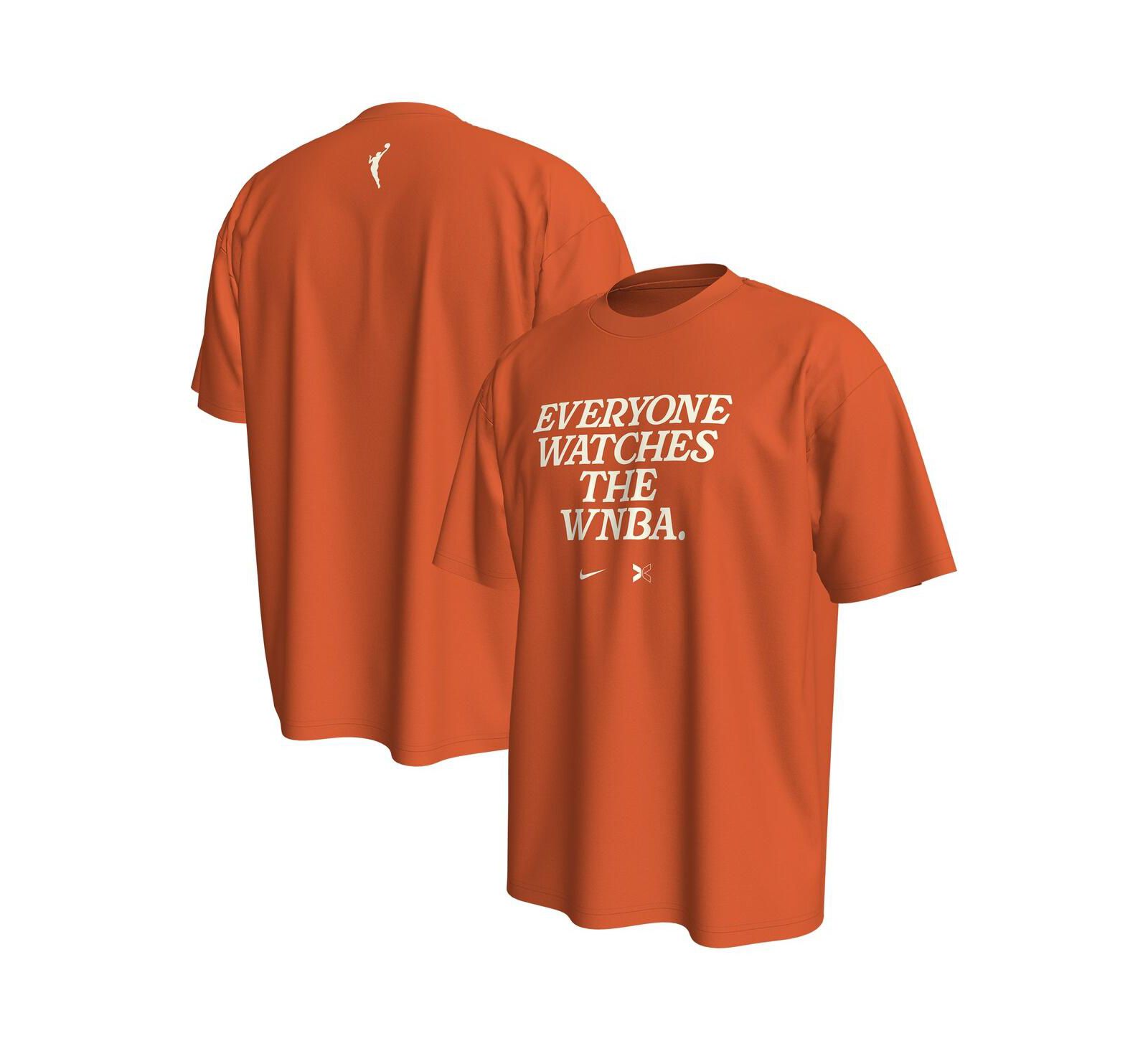 Nike x TOGETHXR Men's and Women's Everyone Watches The WNBA Orange T-Shirt