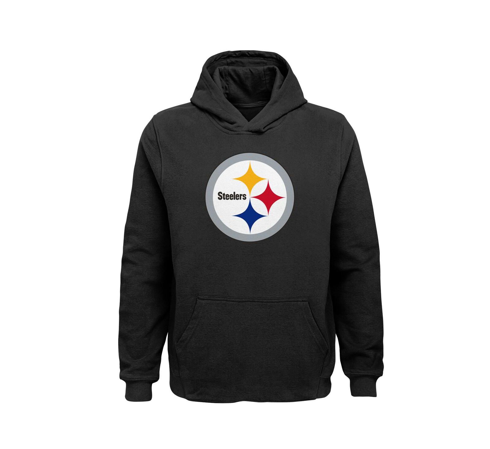 Outerstuff Детское худи Pittsburgh Steelers Black с логотипом команды