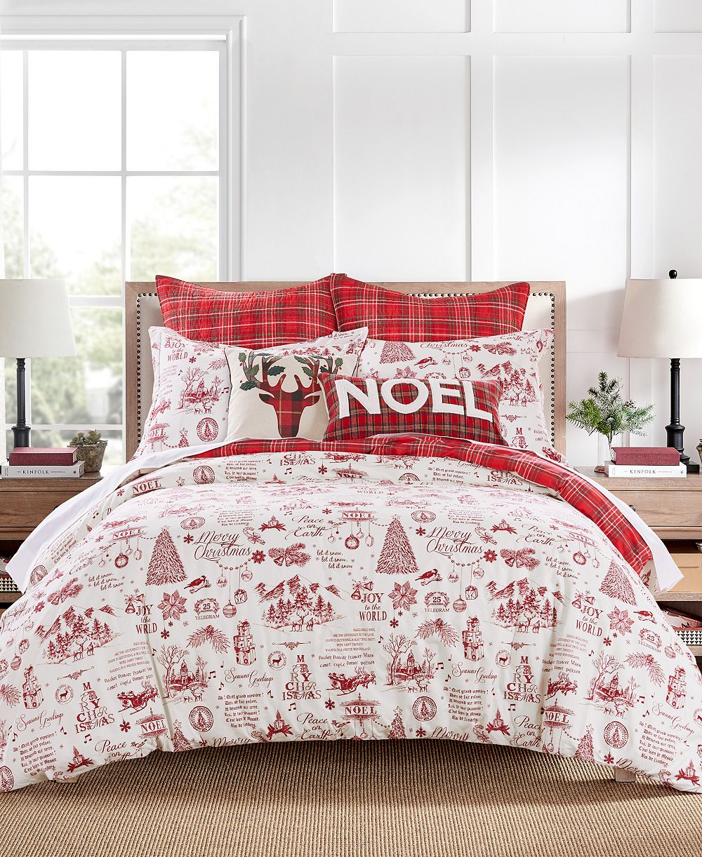 Комплект из 2 чехлов на одеяло Levtex Home Yuletide Reversible, Twin