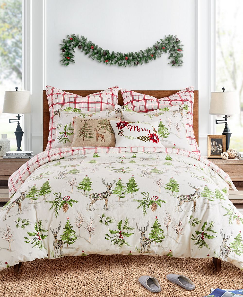 Комплект покрывала Levtex Home Sleigh Bells Reversible 2-Pc. Comforter Set, Twin
