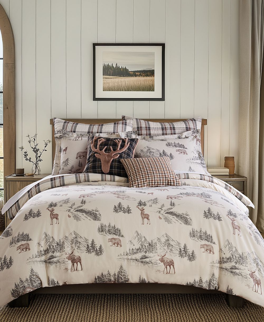 Комплект Le Cretex Home Lodge Toile Reversible 3-Pc. Comforter, King
