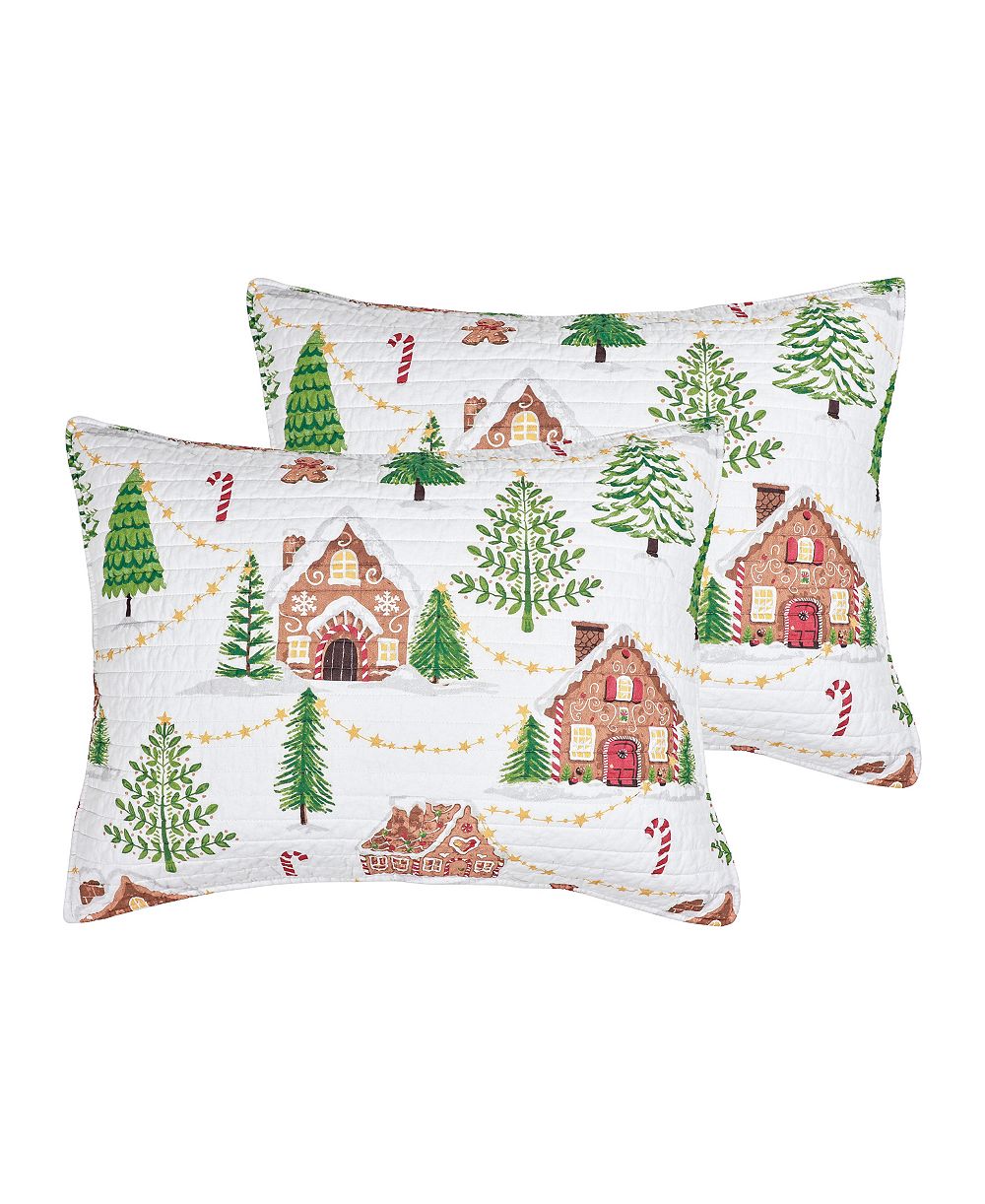 Набор наволочек Levtex Home Gingerbread Village 2-Pc. Sham Set, Standard