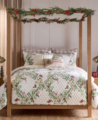 Двустороннее стеганое покрывало Levtex Home Tinsel Tidings, King/California King