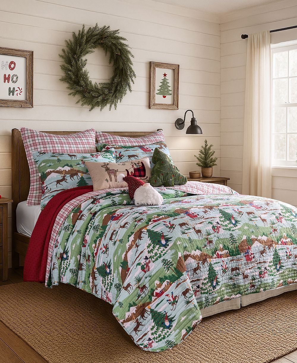 Levtex Home Реверсивный комплект покрывала Merry Mountains, King/California King