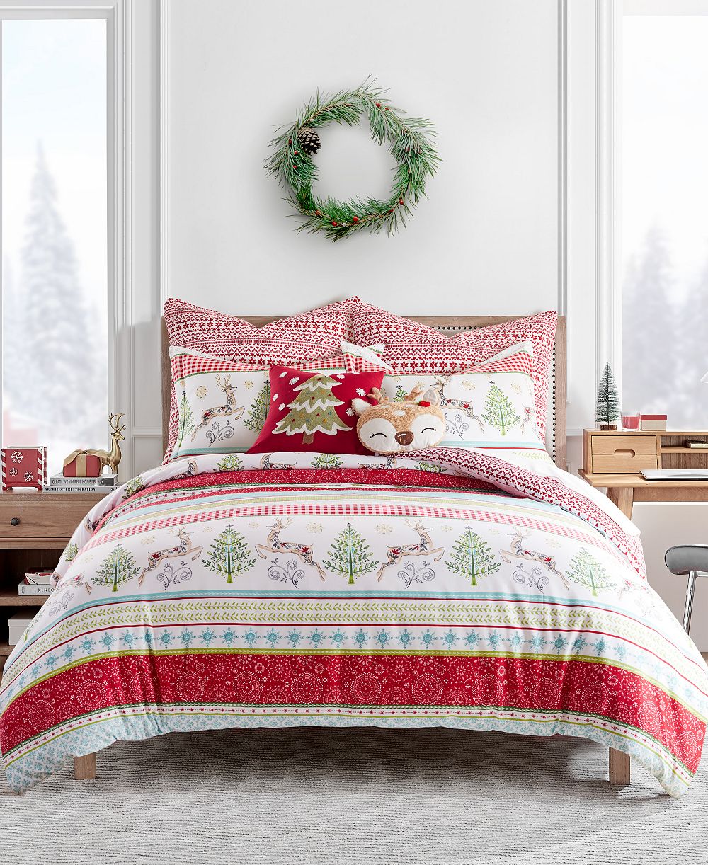 Комплект пододеяльников Levtex Home Merry and Bright Comet and Cupid Reversible, King