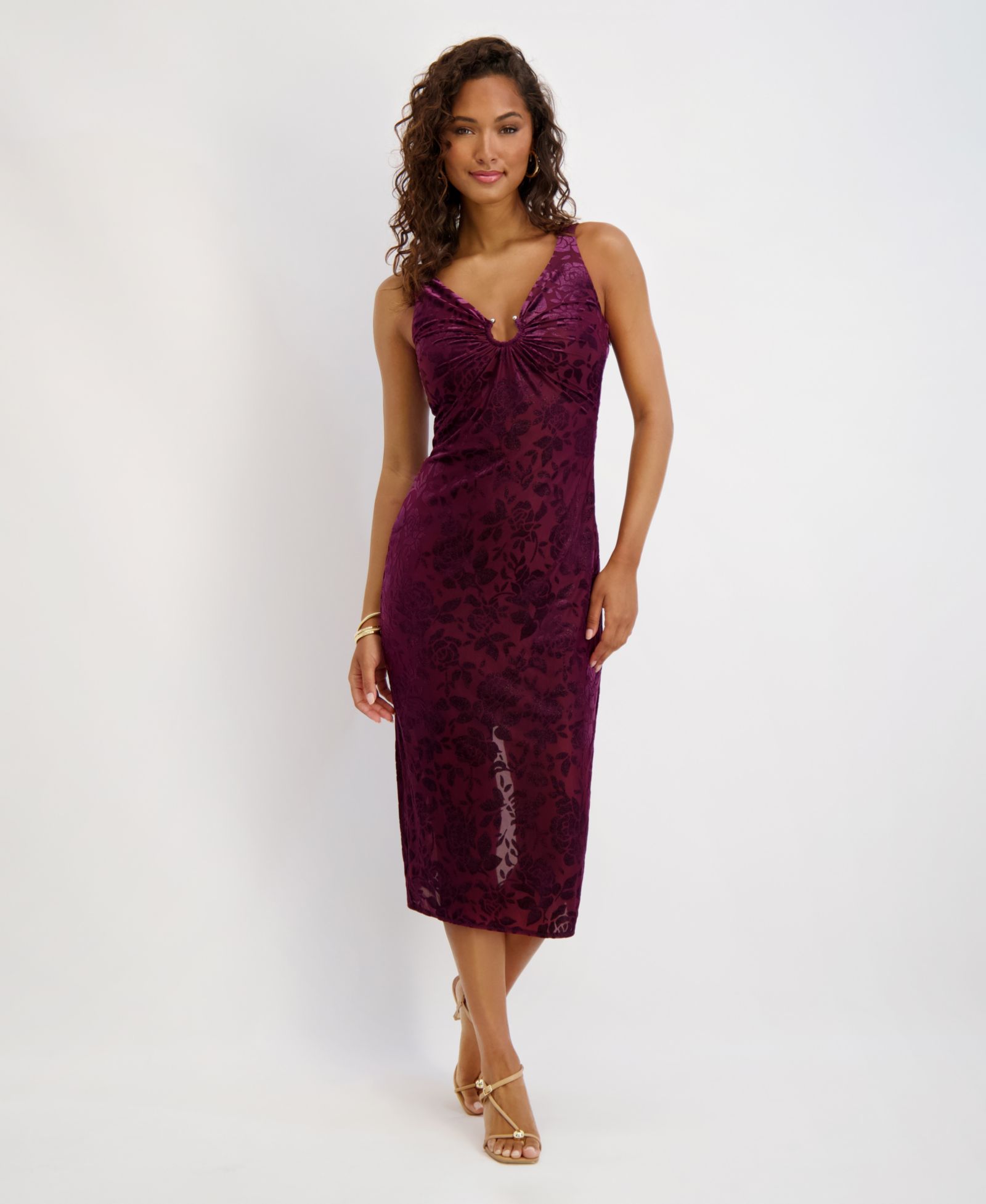 Платье Siena Women's Burnout V-Neck Midi
