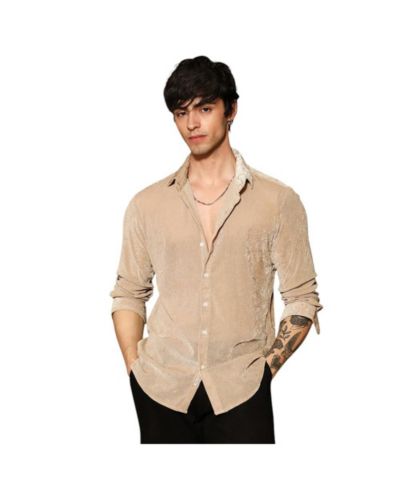 Вельветовая рубашка Campus Sutra Men's Solid Velvet