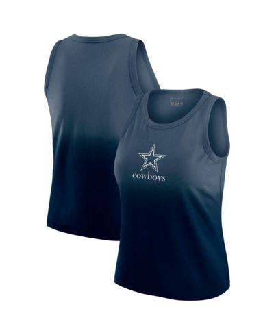 Женский топ WEAR by Erin Andrews x Gracie Navy Dallas Cowboys Ombre Tank Top