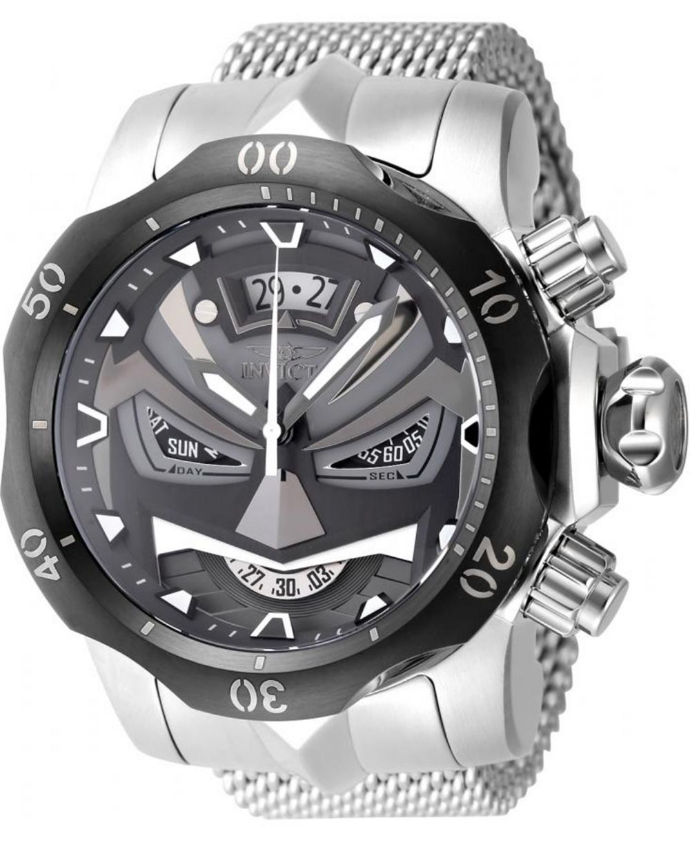 Мужские часы Invicta 48169 Venom Quartz Multifunction Black, Gunmetal Dial
