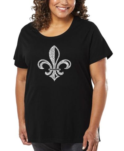 Футболка LA Pop Art Plus Size Lyrics To When The Saints Go Marching In Word Art