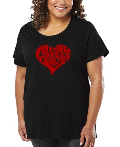 LA Pop Art Plus Size футболка All You Need Is Love