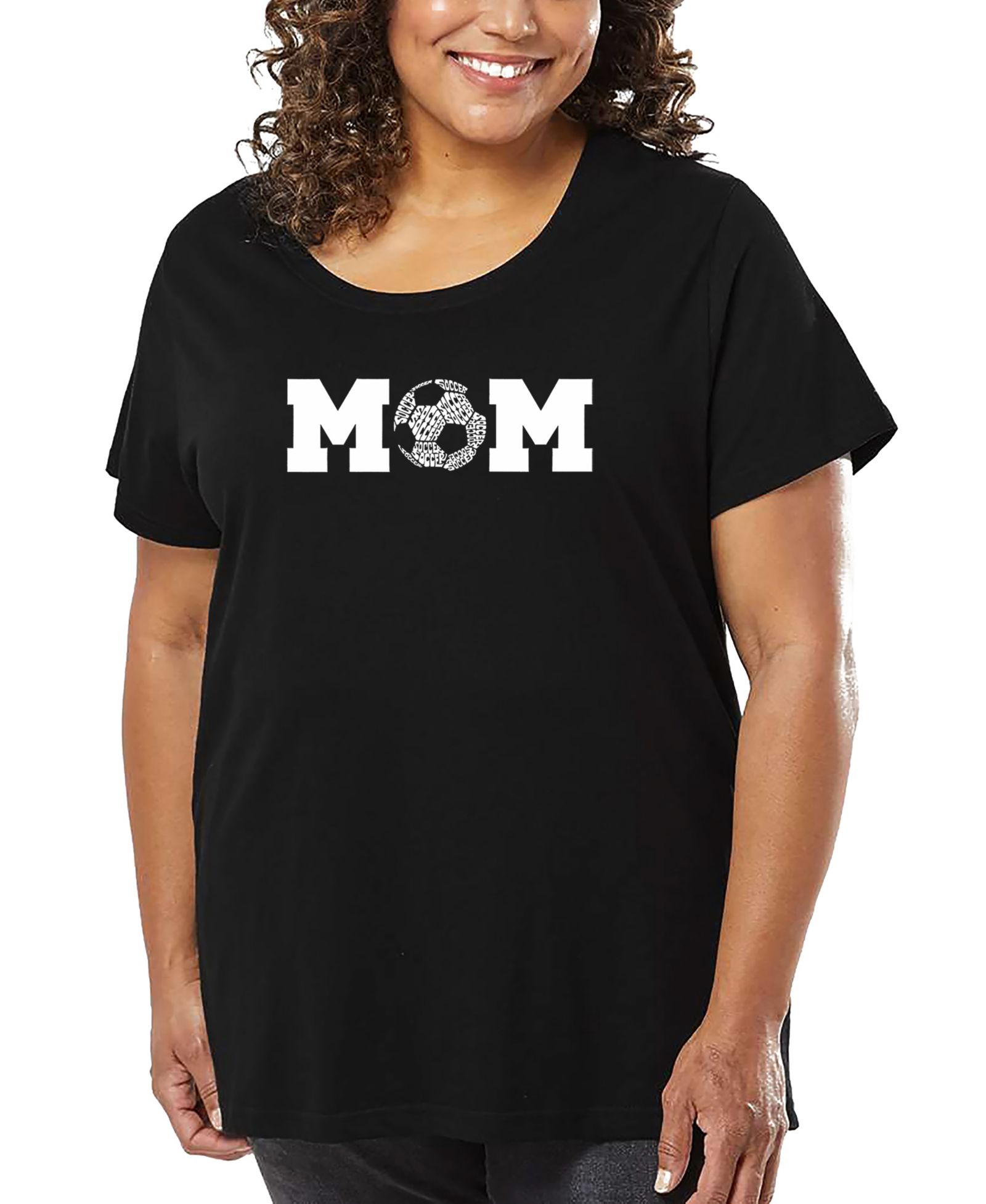 Майка LA Pop Art Plus Size Soccer Mom Word Art
