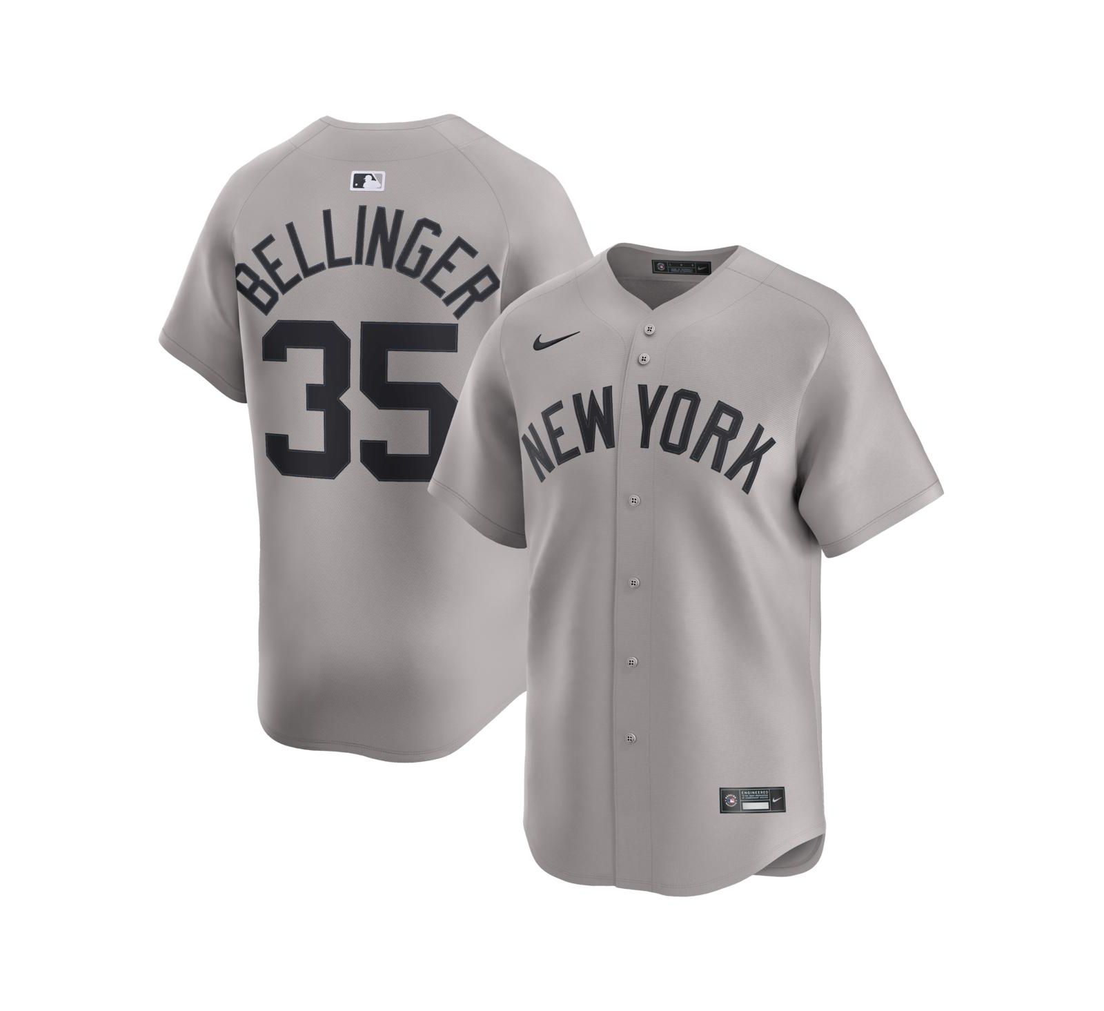 Мужская джерси Nike Cody Bellinger Gray New York Yankees Road Limited Player