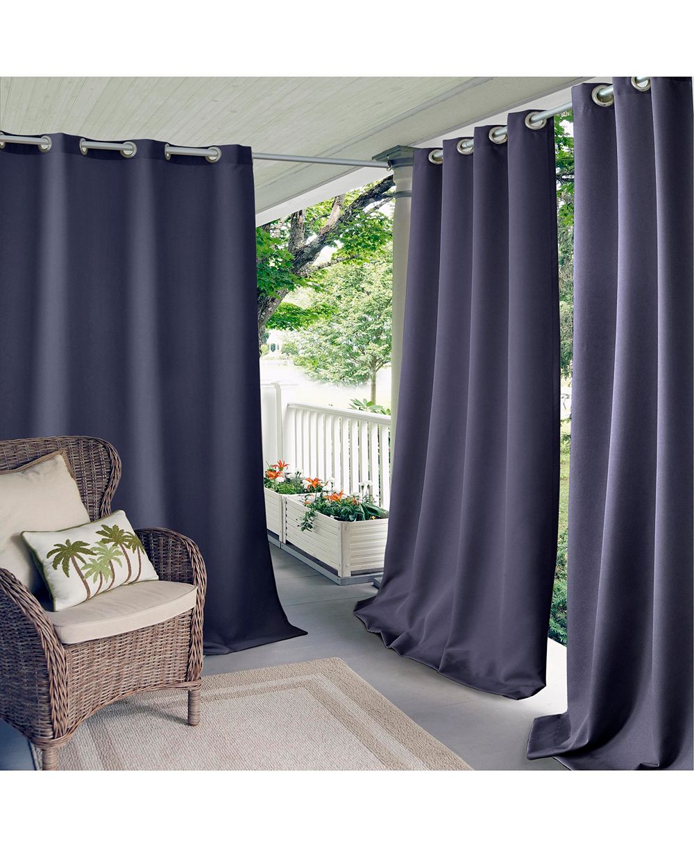 Elrene Home Fashions Connor Solid Indoor/Outdoor Window Curtain