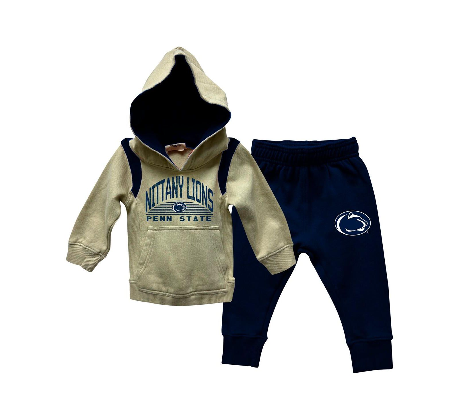 Комплект худи и брюк Wes & Willy Baby Boys and Girls Penn State Nittany Lions Color Block
