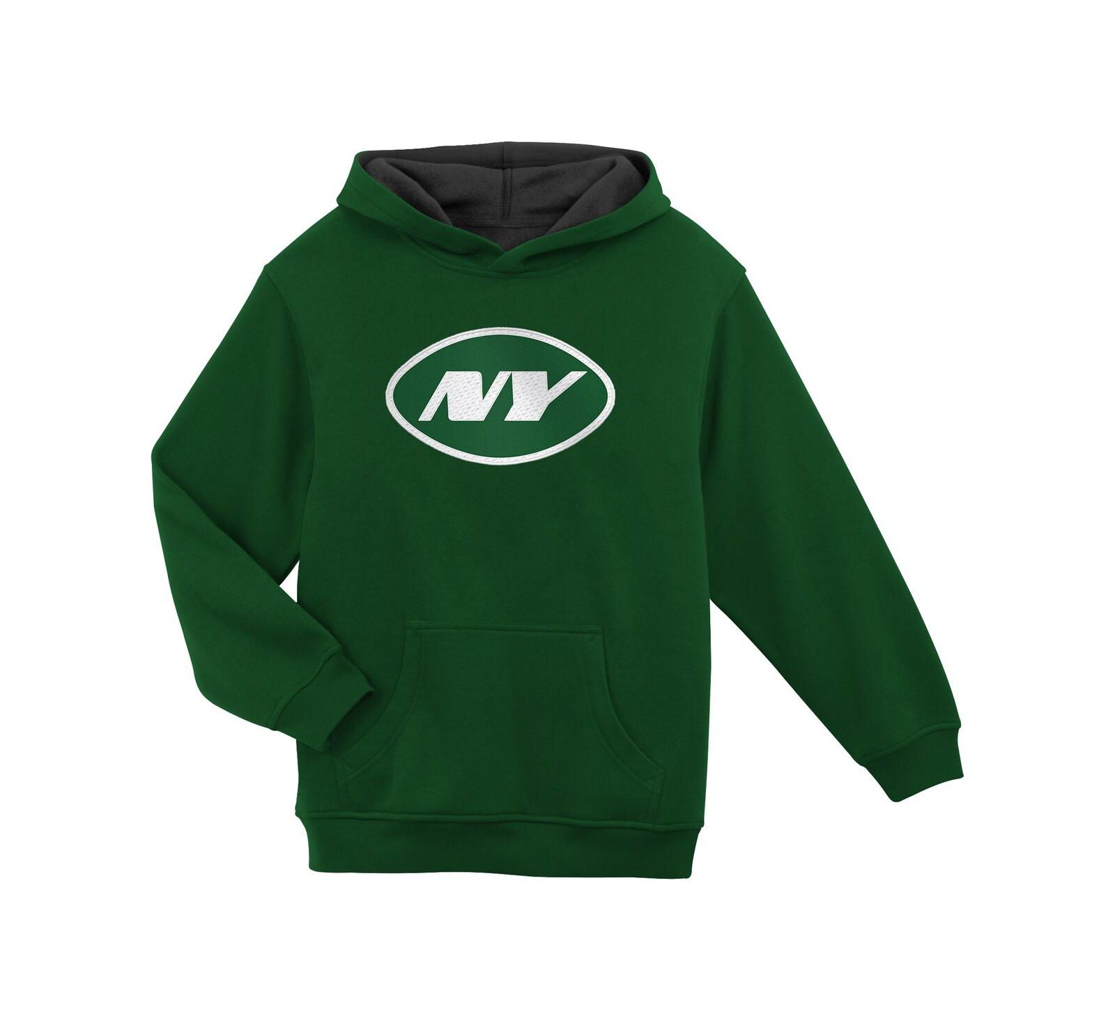 Outerstuff Детская толстовка New York Jets Prime Pullover Hoodie Green