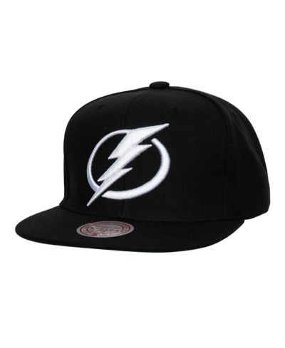 Мужская кепка Mitchell & Ness Black Tampa Bay Lightning Core Top Spot Snapback Hat
