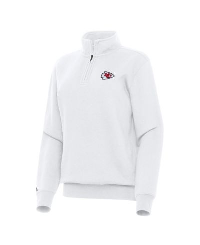 Antigua Женский топ Kansas City Chiefs Victory Quarter-Zip, белый