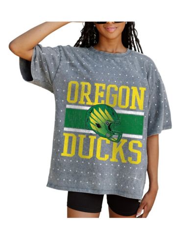 Женская футболка Gameday Couture Oregon Ducks On the Ball Oversized Gray