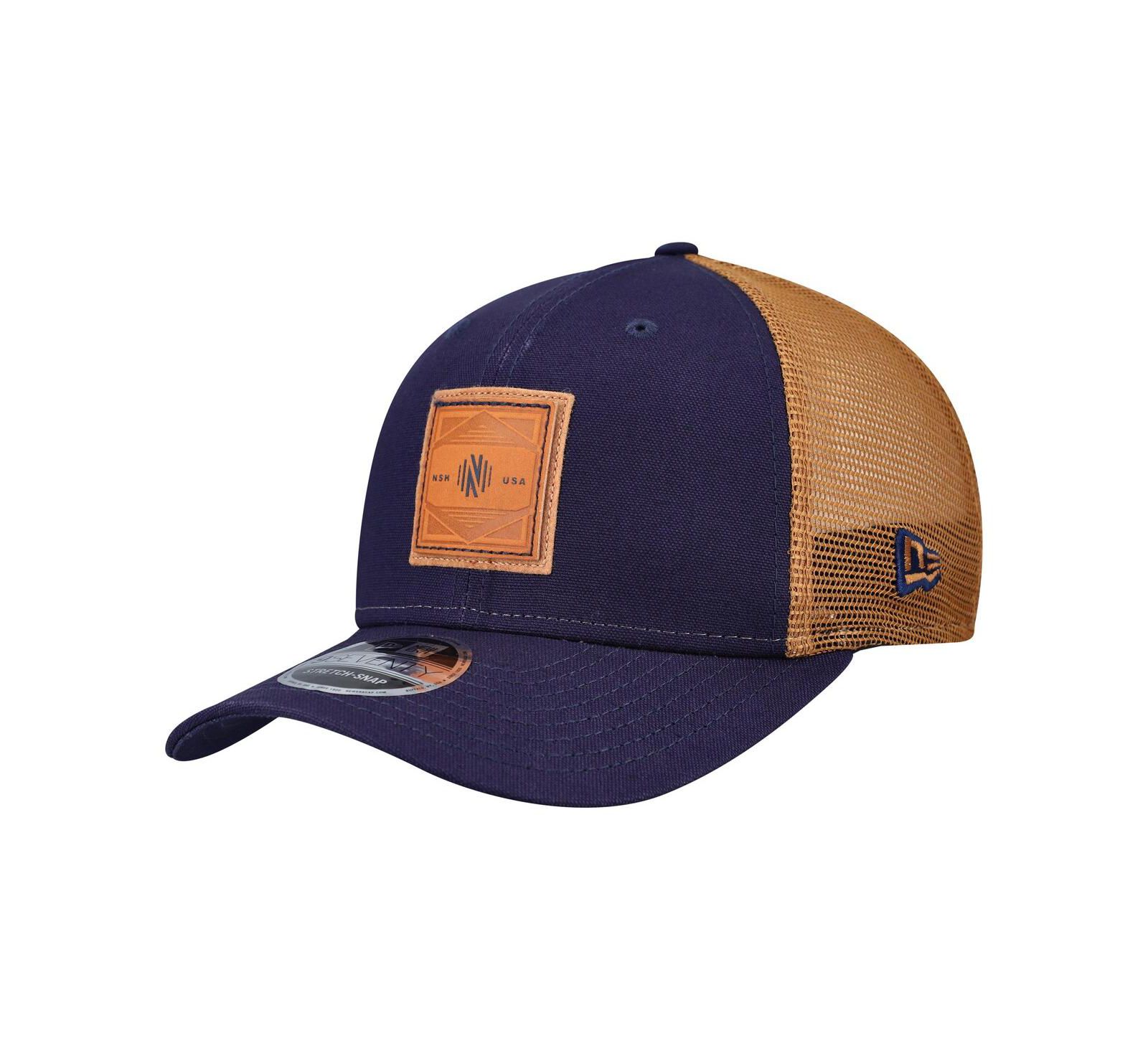 New Era Men's Navy Nashville SC Debossed Logo 9SEVENTY Stretch Snap Adjustable Hat