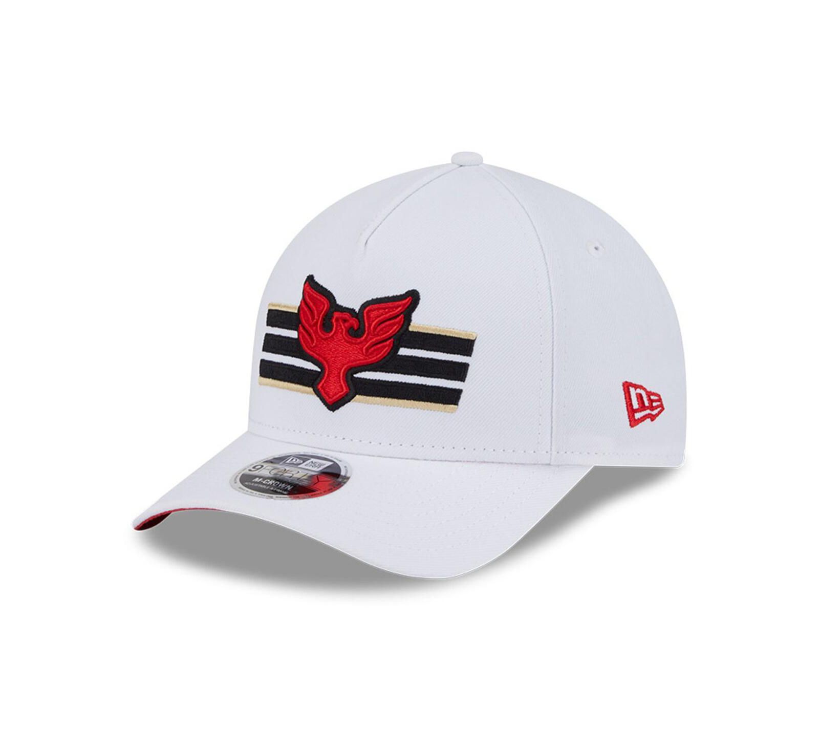 Мужская белая кепка New Era D.C. United 2025 Jersey Hook 9FORTY M-Crown регулируемая