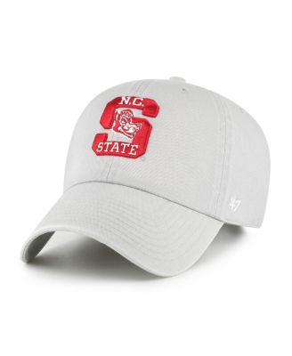 '47 Brand Мужская регулируемая кепка Gray NC State Wolfpack Vault Clean Up