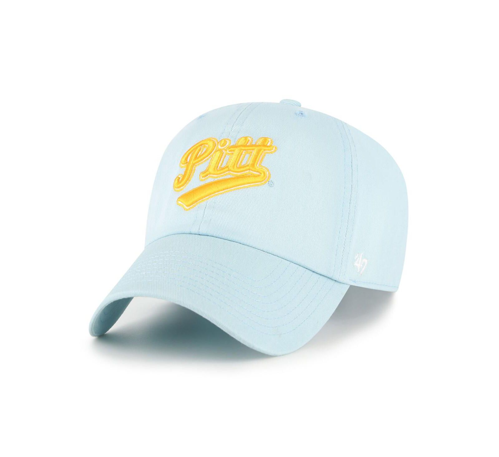 Мужская кепка '47 Brand Powder Blue Pitt Panthers Vault Clean Up Adjustable Hat