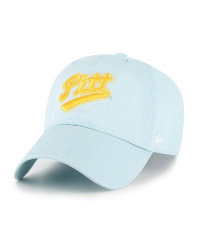 Мужская кепка '47 Brand Powder Blue Pitt Panthers Vault Clean Up Adjustable Hat