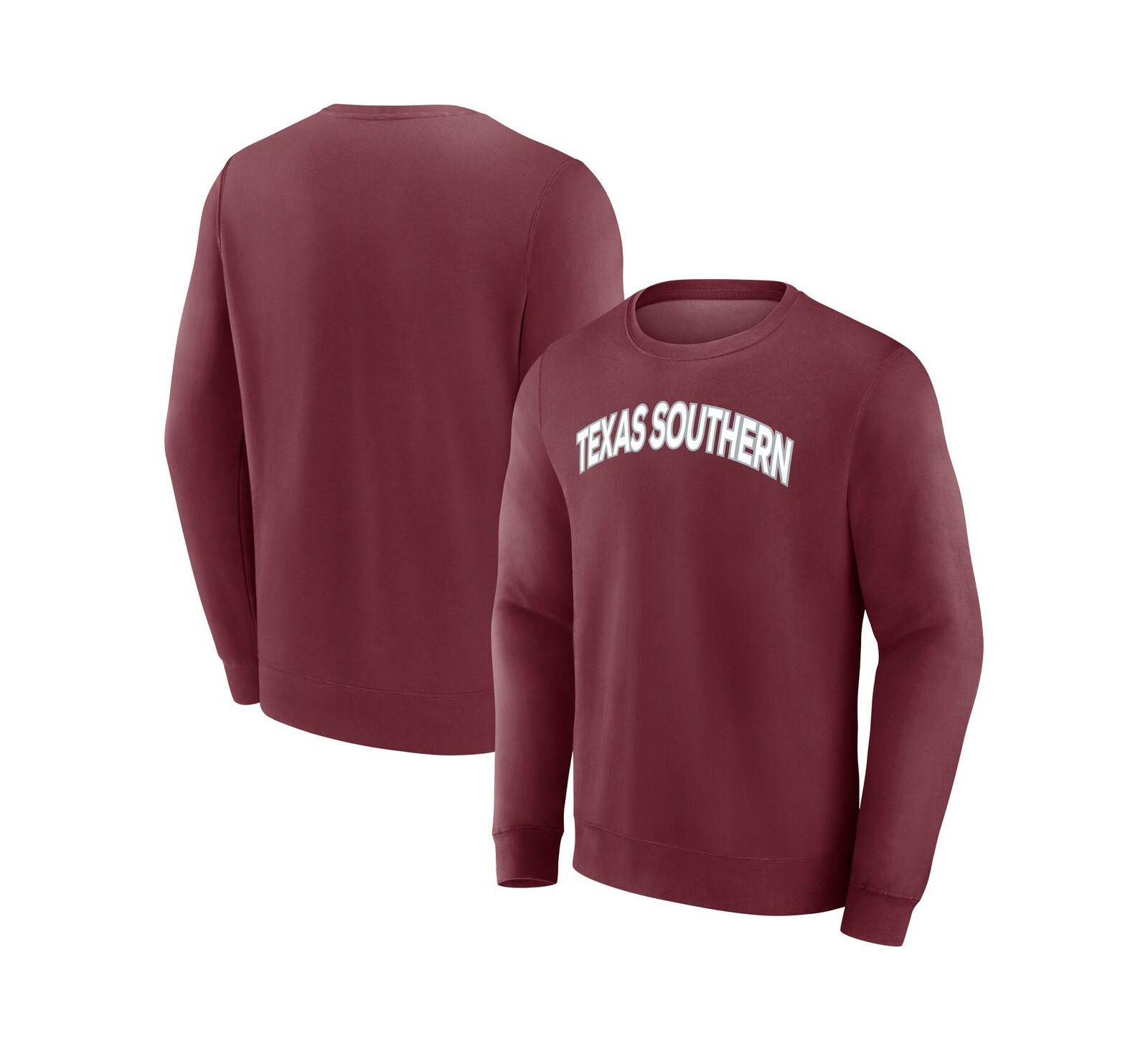 Мужская флисовая толстовка Fanatics Texas Southern Tigers, бордовая