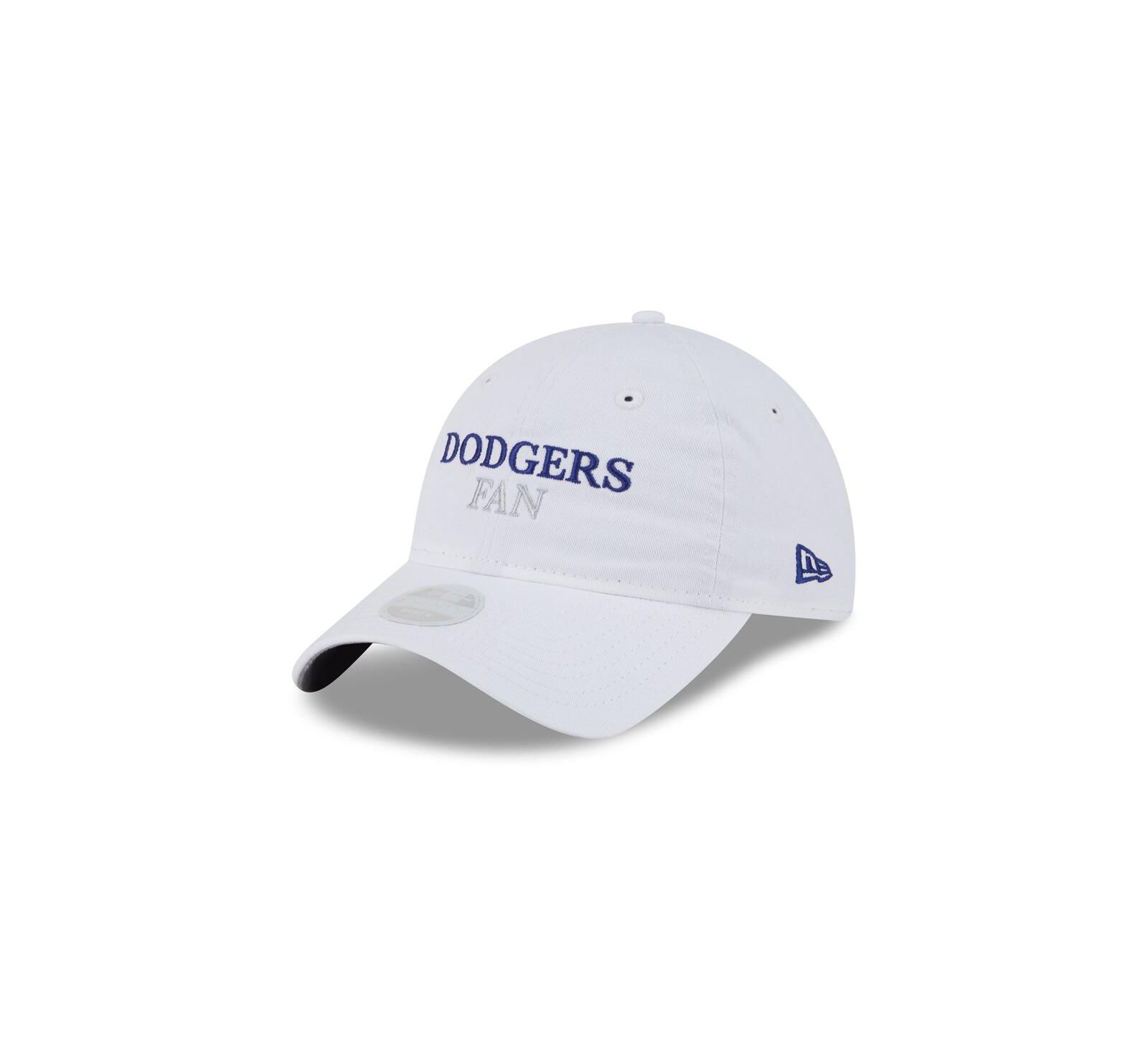 Женская регулируемая кепка New Era Los Angeles Dodgers, белая