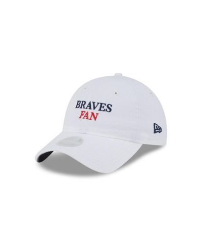 New Era Women's White Atlanta Braves Team Fan 9TWENTY Adjustable Hat