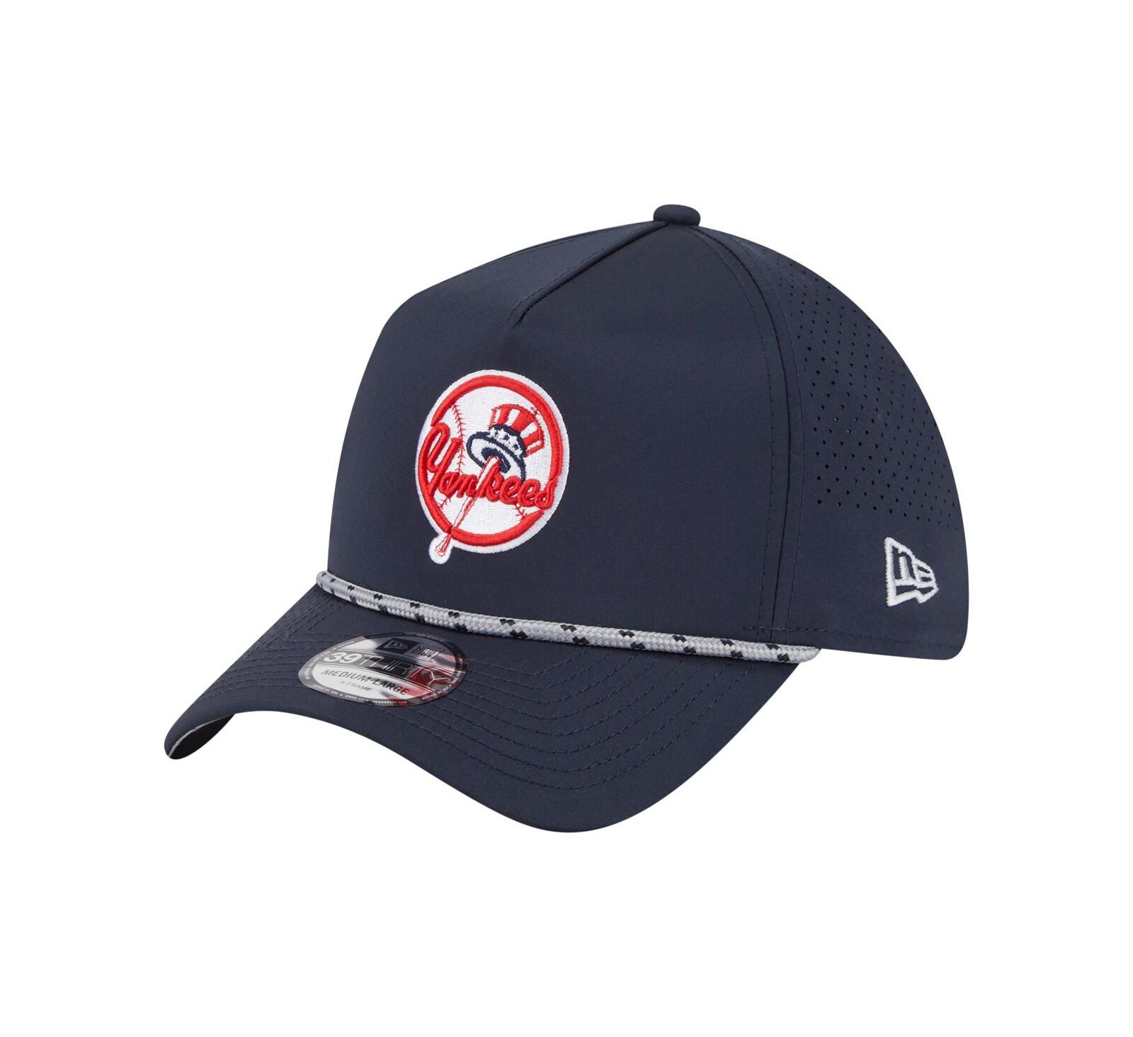 New Era кепка 39THIRTY A-Frame Perforated Flex, New York Yankees, темно-синий, мужской