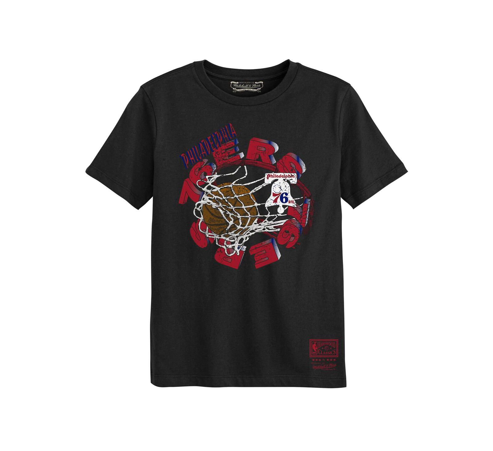 Футболка Mitchell & Ness для детей с логотипом Philadelphia 76ers