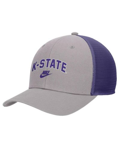 Nike Мужская кепка Trucker Performance Vintage Arch Rise Pewter Kansas State Wildcats