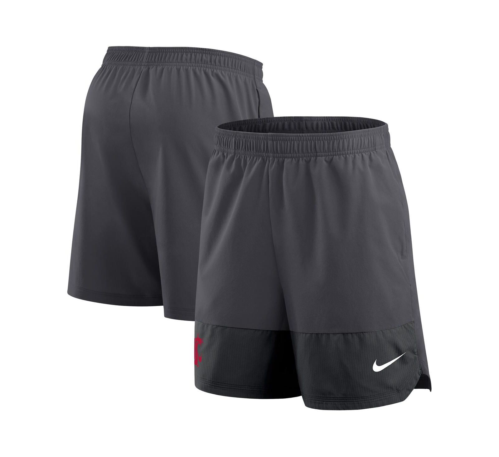 Nike Men's Anthracite Washington State Cougars 2025 Sideline Performance Shorts