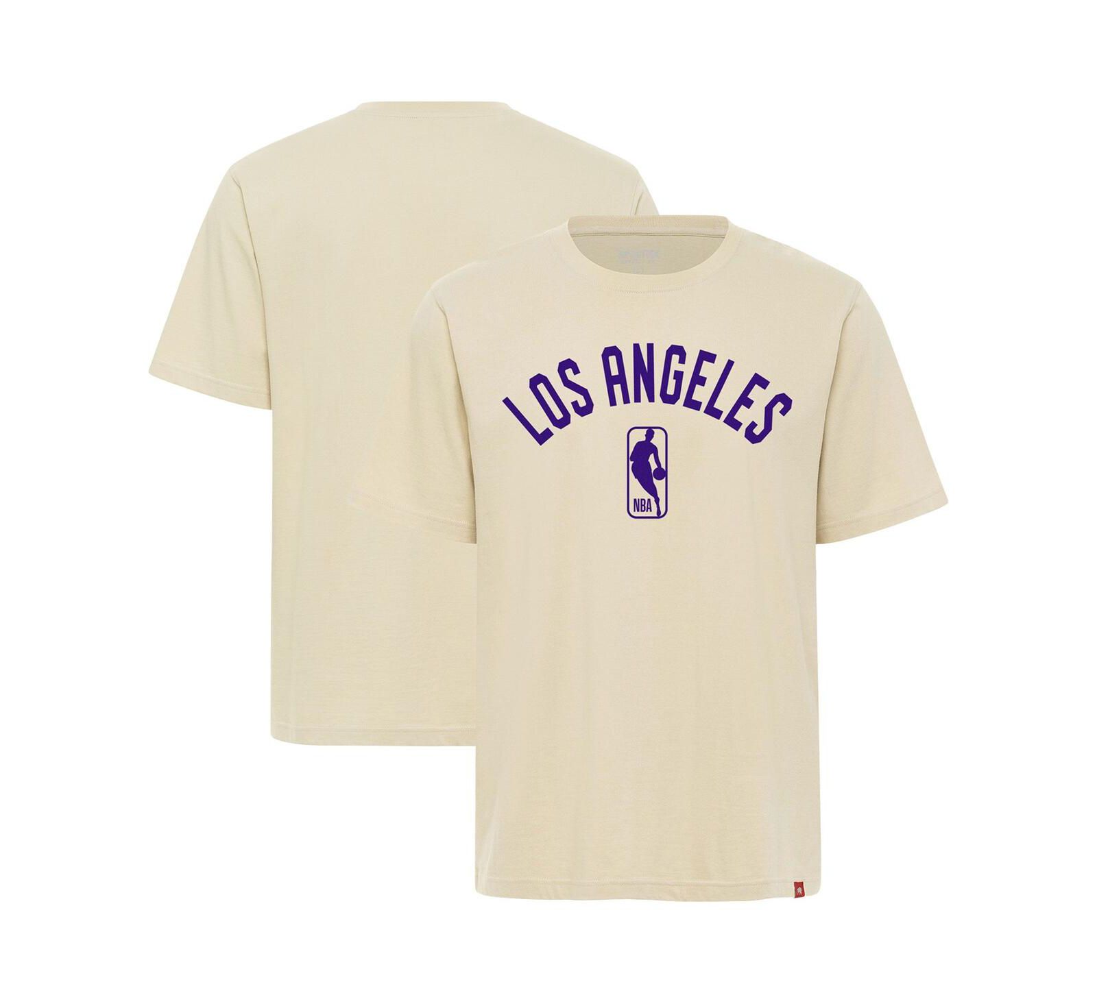 Sportiqe Мужская и Женская футболка Los Angeles Lakers Duke Premium, кремовая