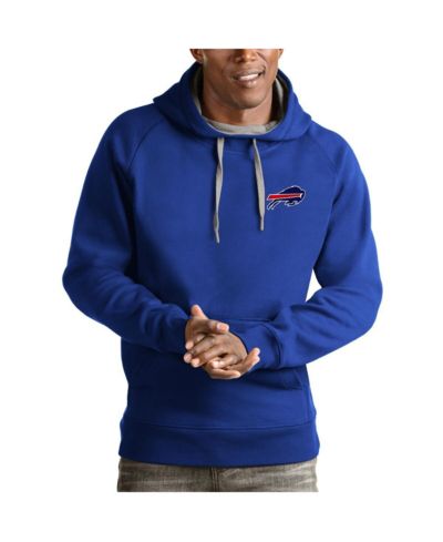 Мужское худи Antigua Royal Buffalo Bills Logo Victory Pullover