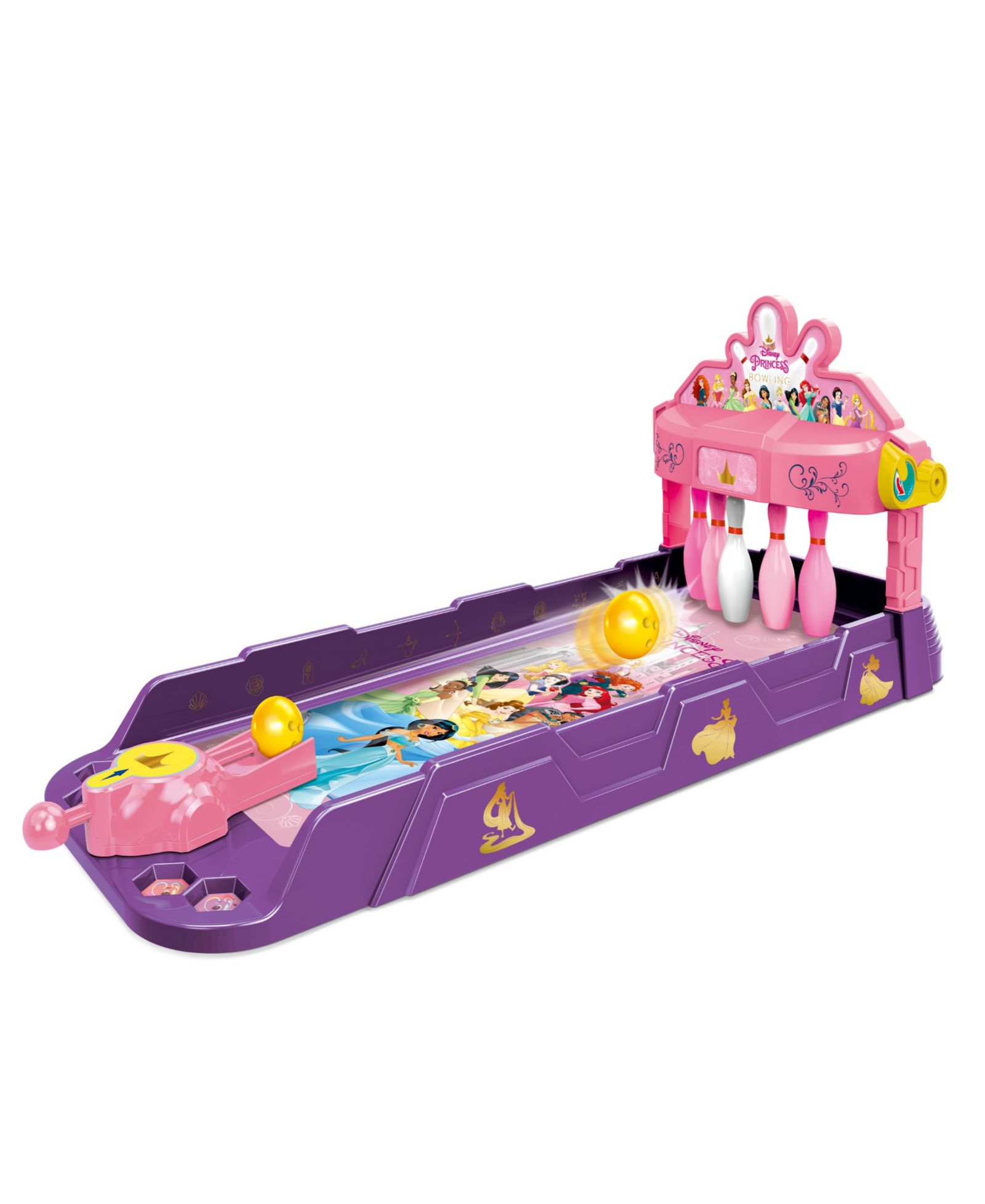 World Tech Toys Disney Princess Tabletop Bowling Game, Ages 6+