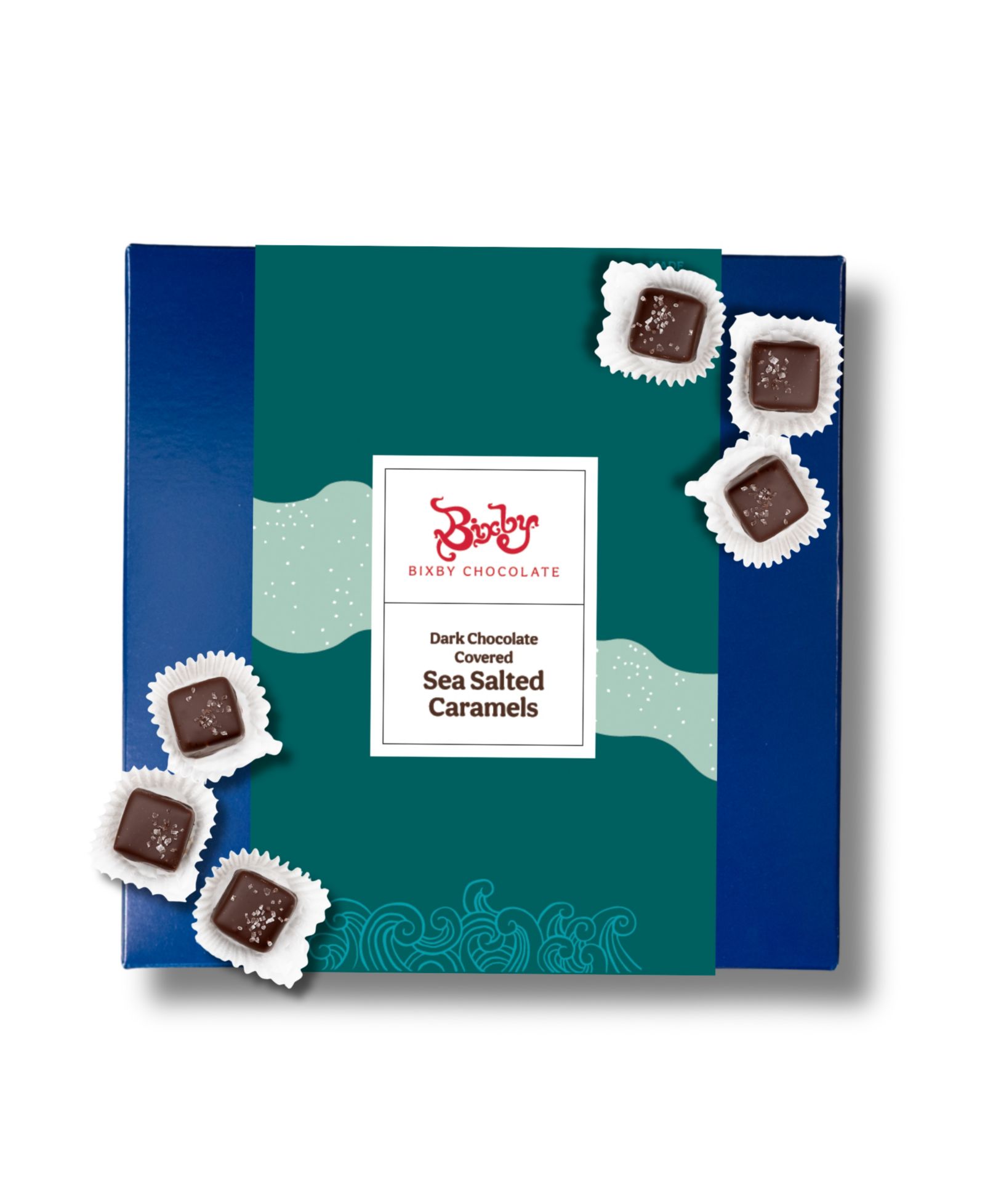 Подарочный набор Bixby Chocolate Sea Salted Caramel Dark Chocolate, 50 Piece