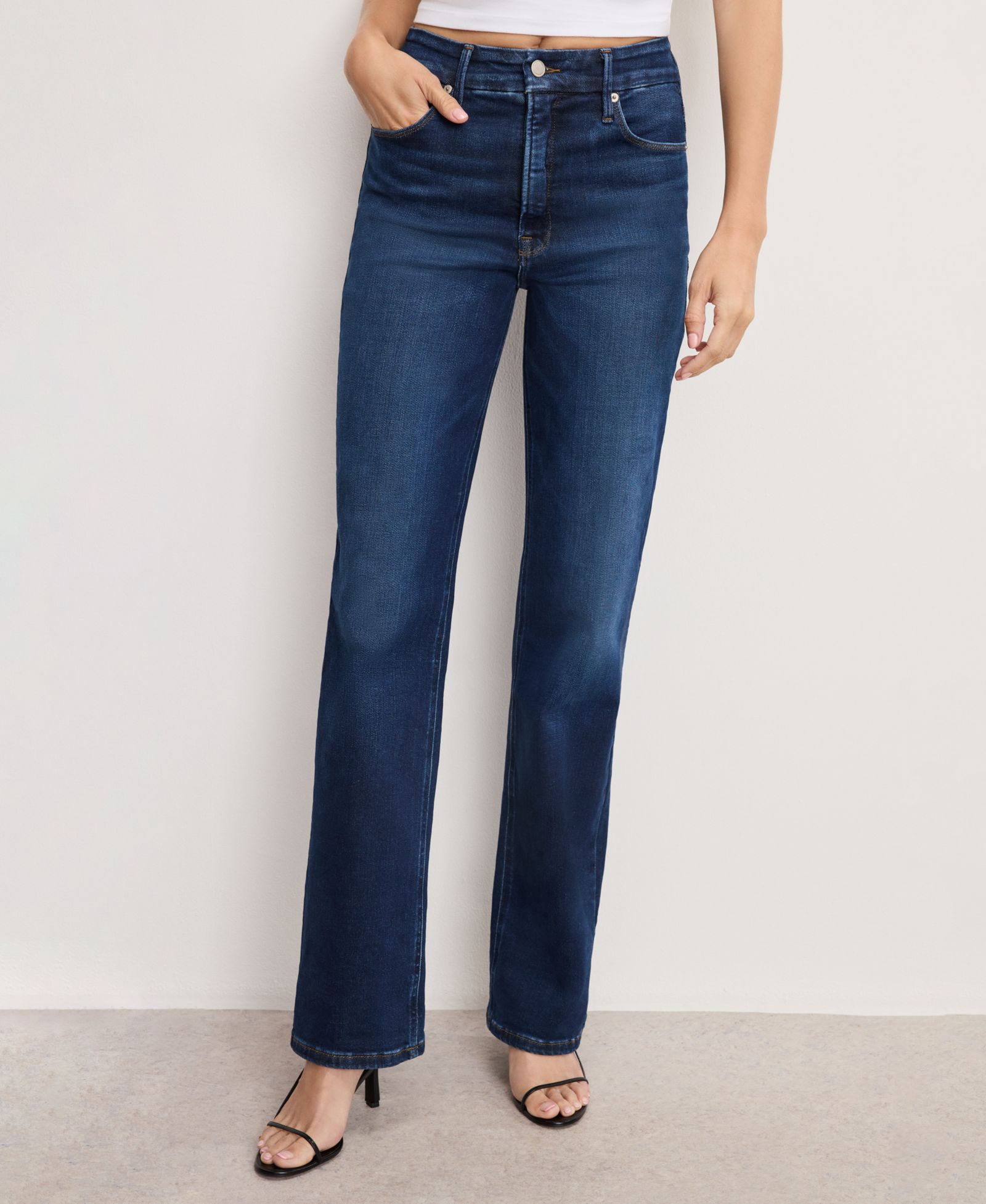 Джинсы Good American Women's Soft Tech Straight-Fit, Regular & Plus Size
