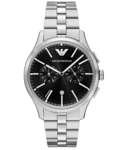 Мужские часы Emporio Armani Chronograph Stainless Steel Bracelet 42mm