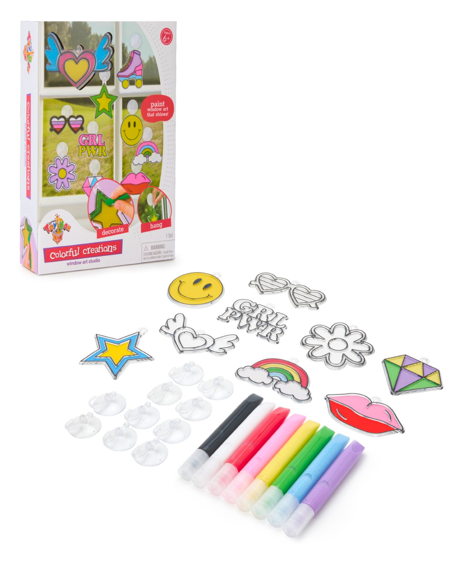 Geoffrey's Toy Box Colorful Creations Window Art Studio