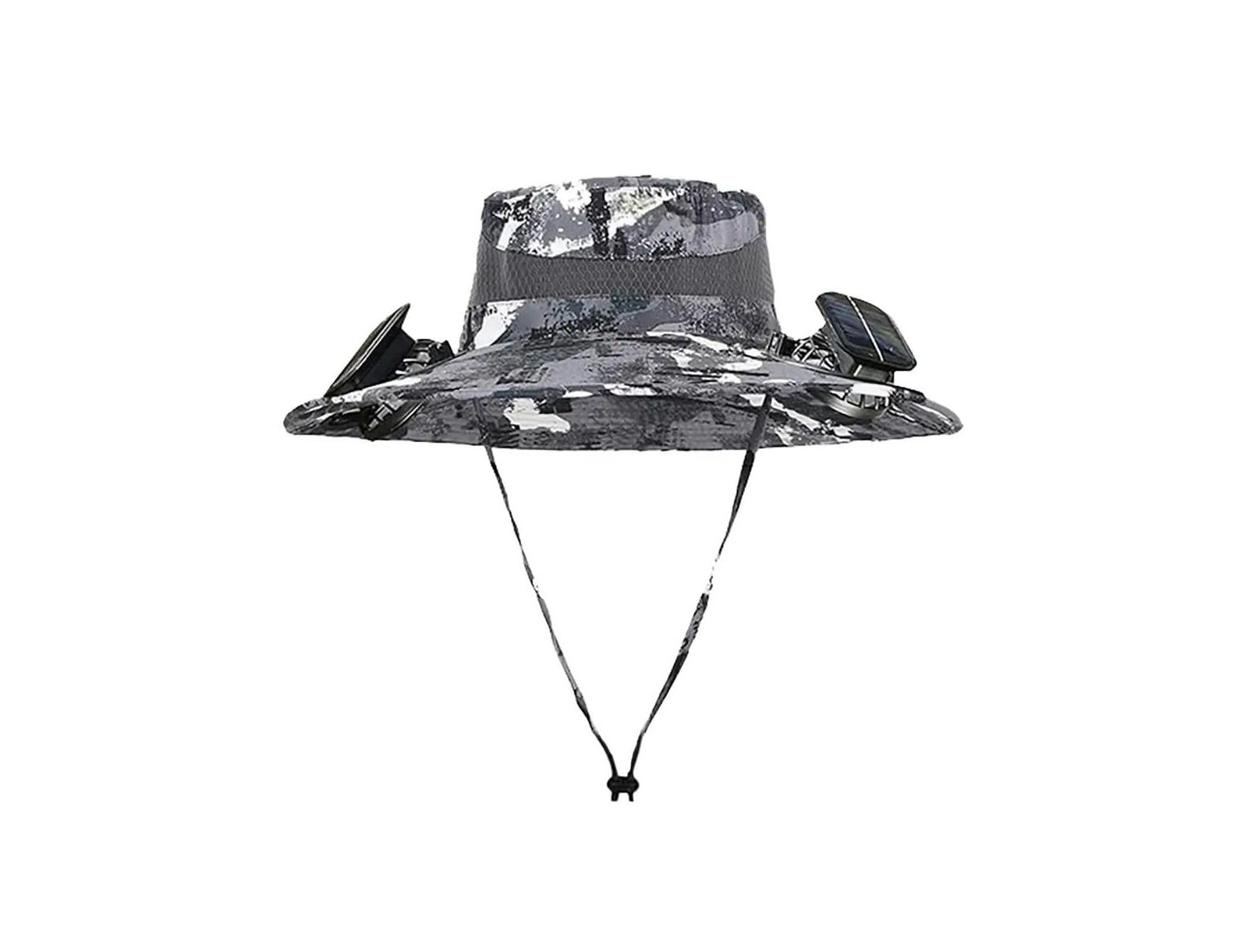 Шляпа с вентилятором Solar Fan Hat UPF 50+ Wide Brim Safari