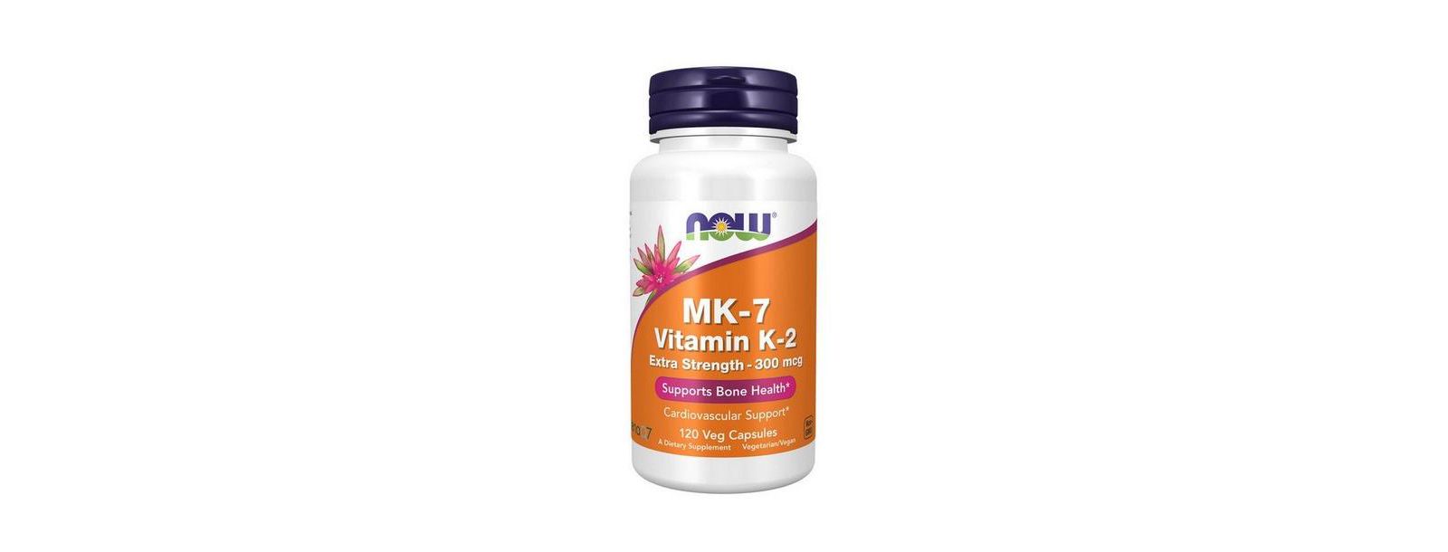 Витамин NOW Foods MK-7 Vitamin K-2 Extra Strength, 300 Mcg, 120 VegCaps