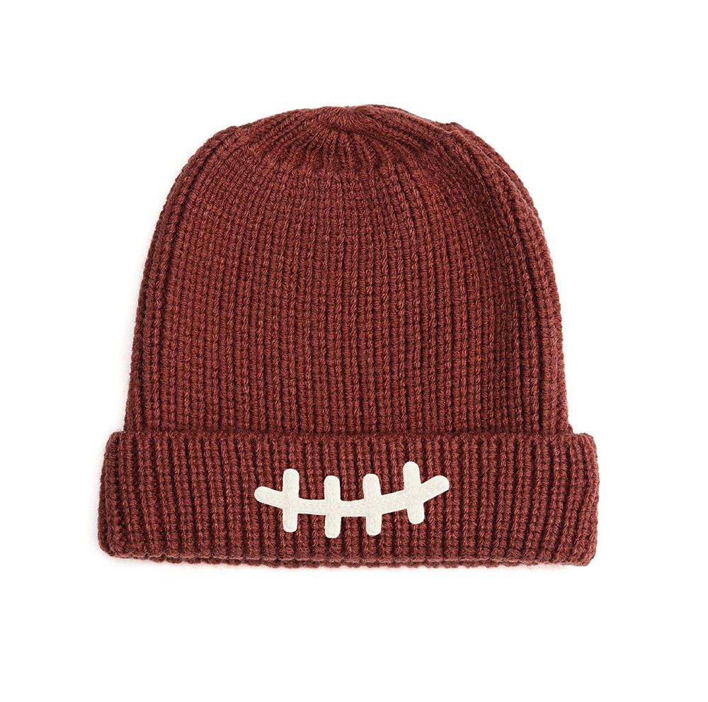 Sweet Wink Boys Football Lace Patch Beanie