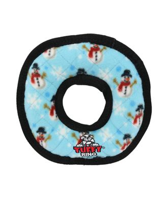 Tuffy Holiday Medium Ring Snowman, Dog Toy