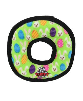 Tuffy Holiday Medium Ring Egg. Dog Toy